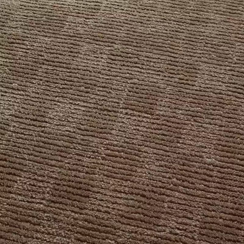 Play Stassi Sienna Brown Check New Zealand Wool and Jute Rug Swatch 12"x12" - video 1 of 1